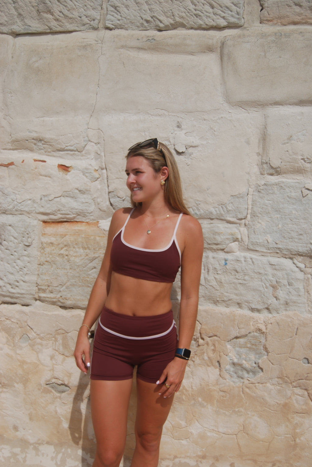 The Studio Sports Bra - burgundy