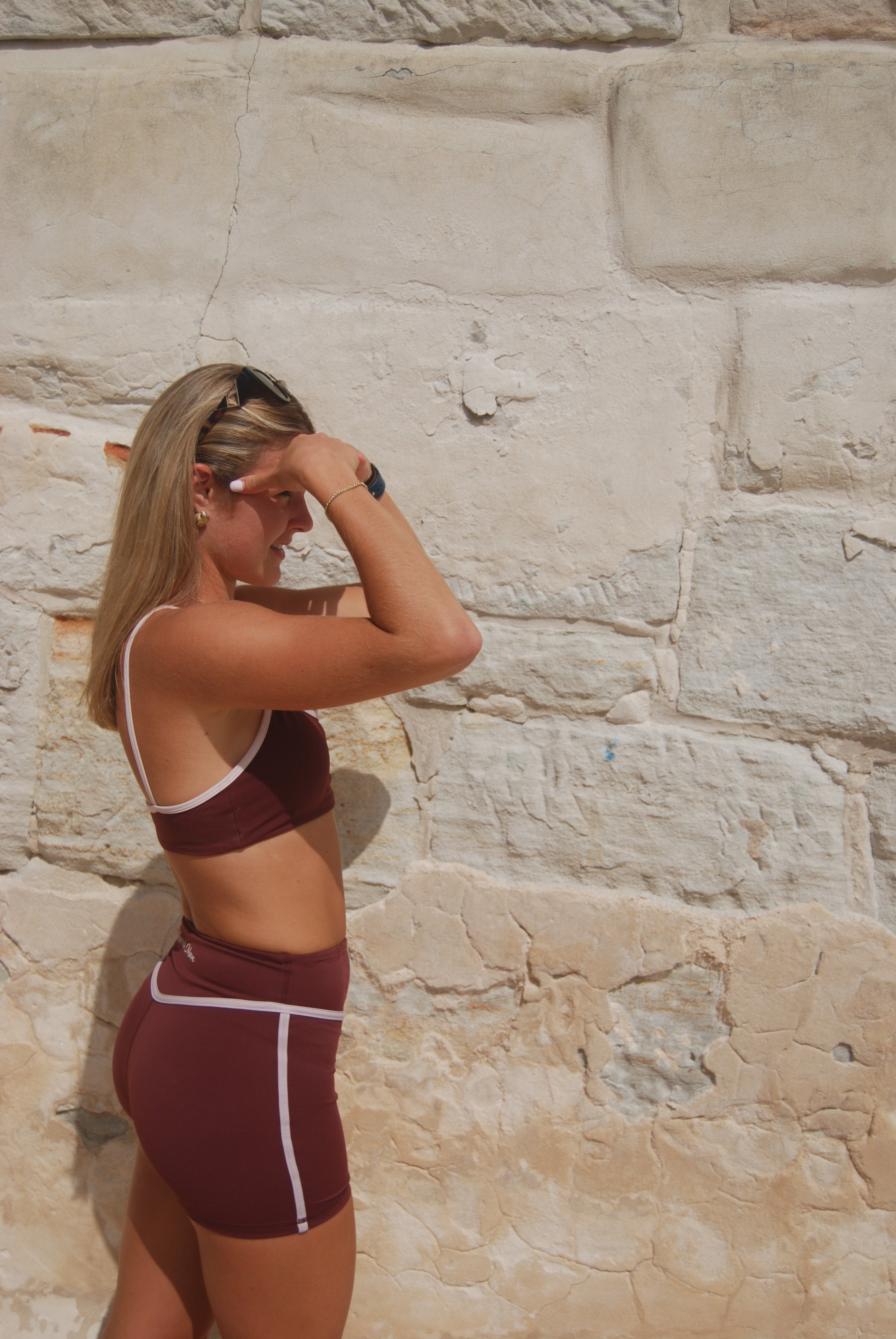 The Studio Sports Bra - burgundy